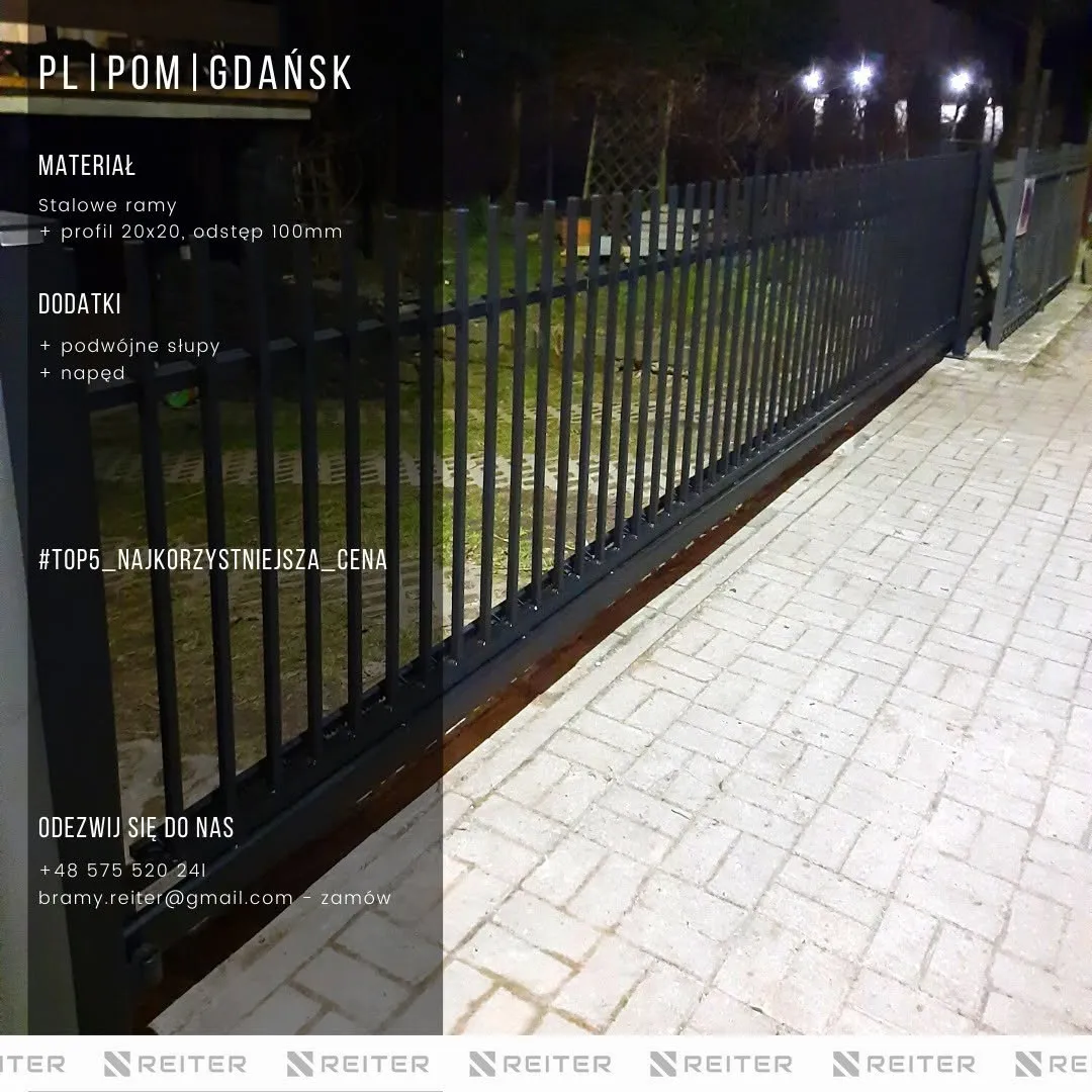 Brama przesuwna Gdańsk, Osowa