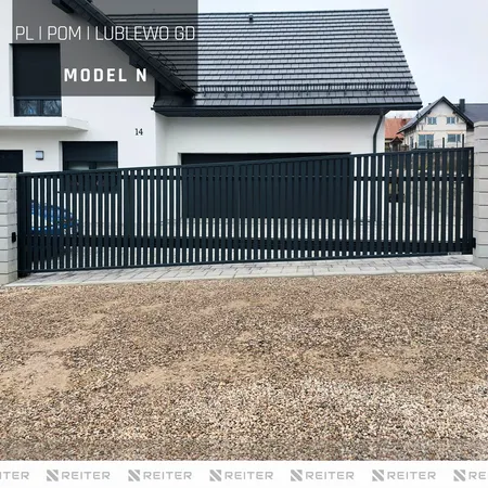 Brama przesuwna na skośny wjazd Lublewo Gdańskie