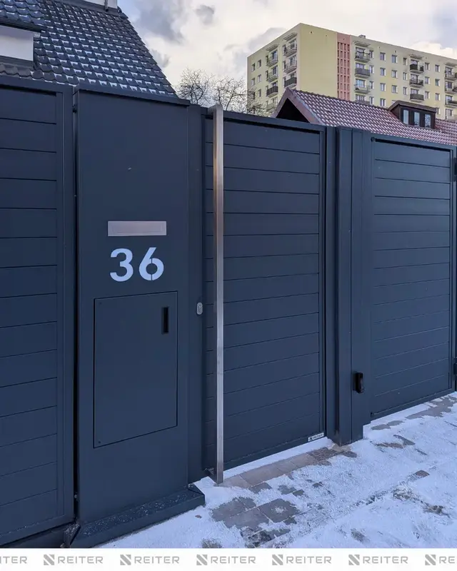 26 ogrodzenie pelne aluminiowe gdansk szczecinska przymorze male slupek multi