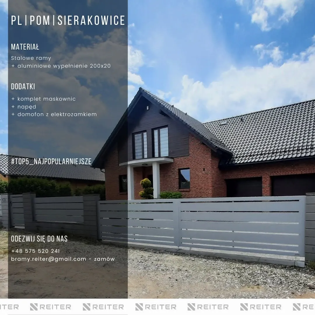 Ogrodzenie aluminiowe Sierakowice