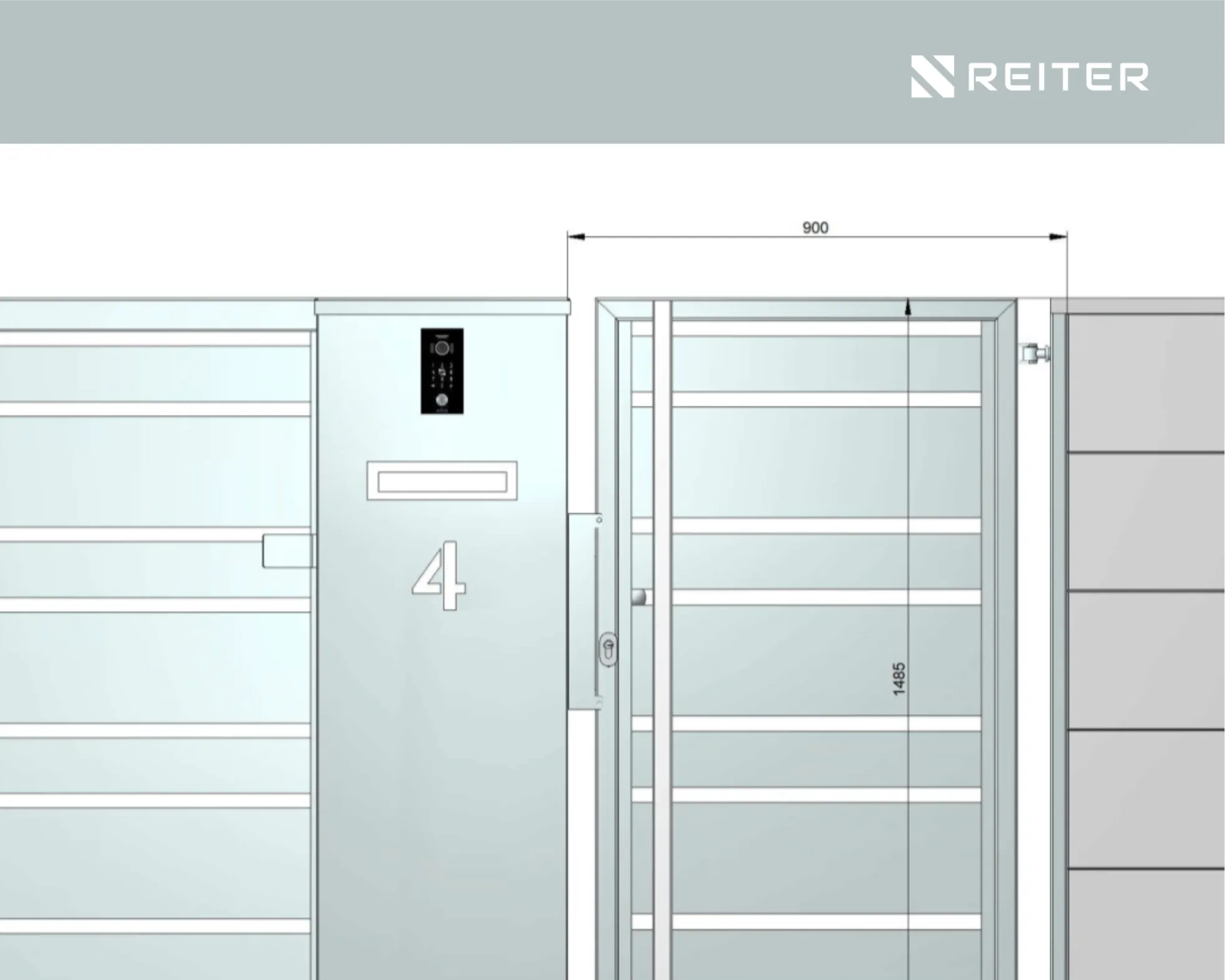 ekspozycja ogrodzeń