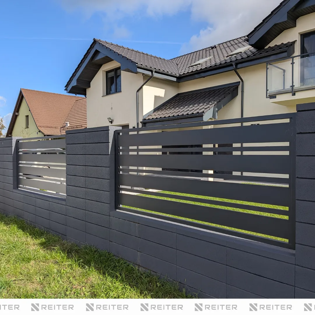 Idealnie dopasowane przęsła ogrodzeniowe