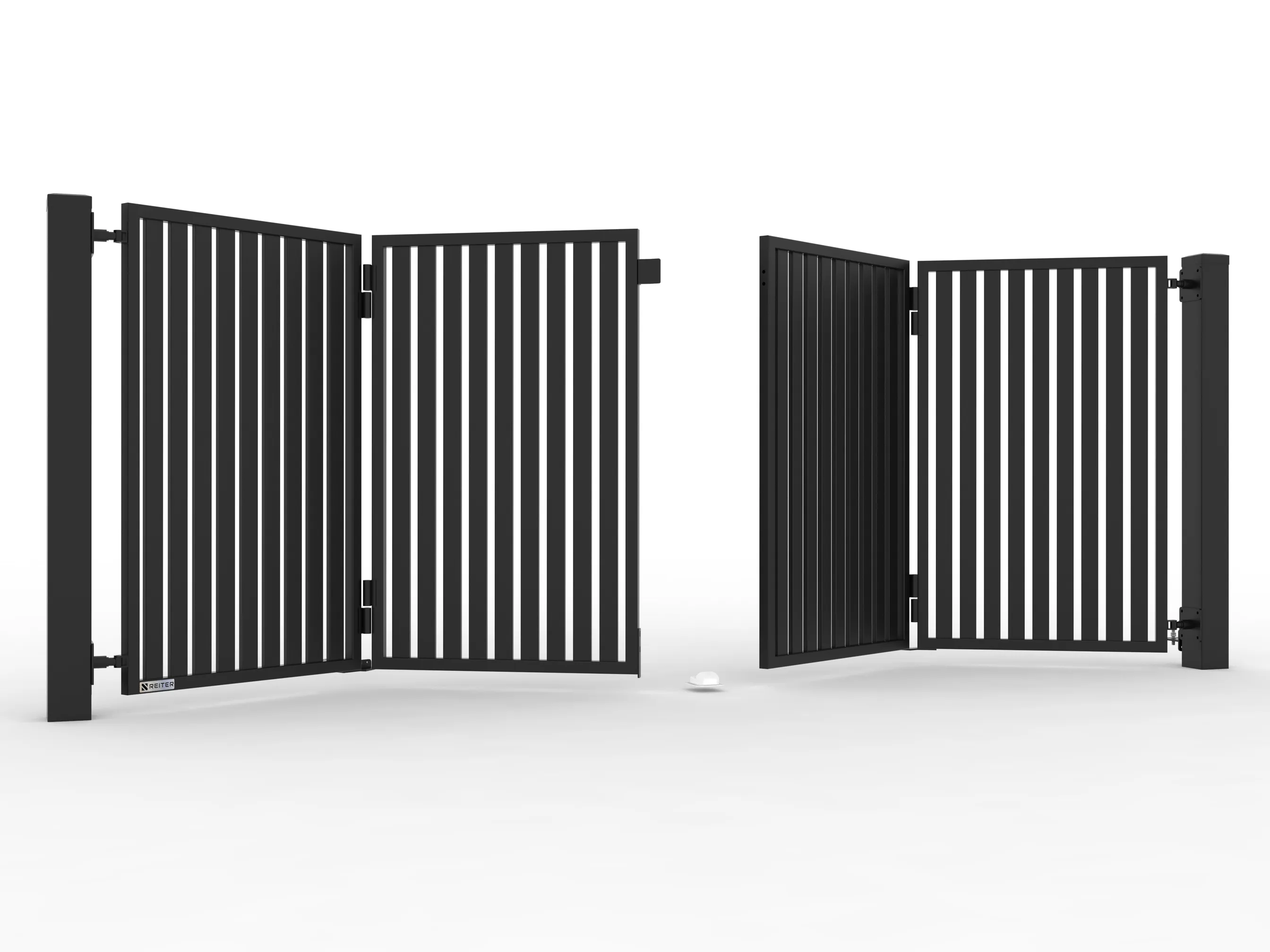 Model N - Brama harmonijkowa na wymiar