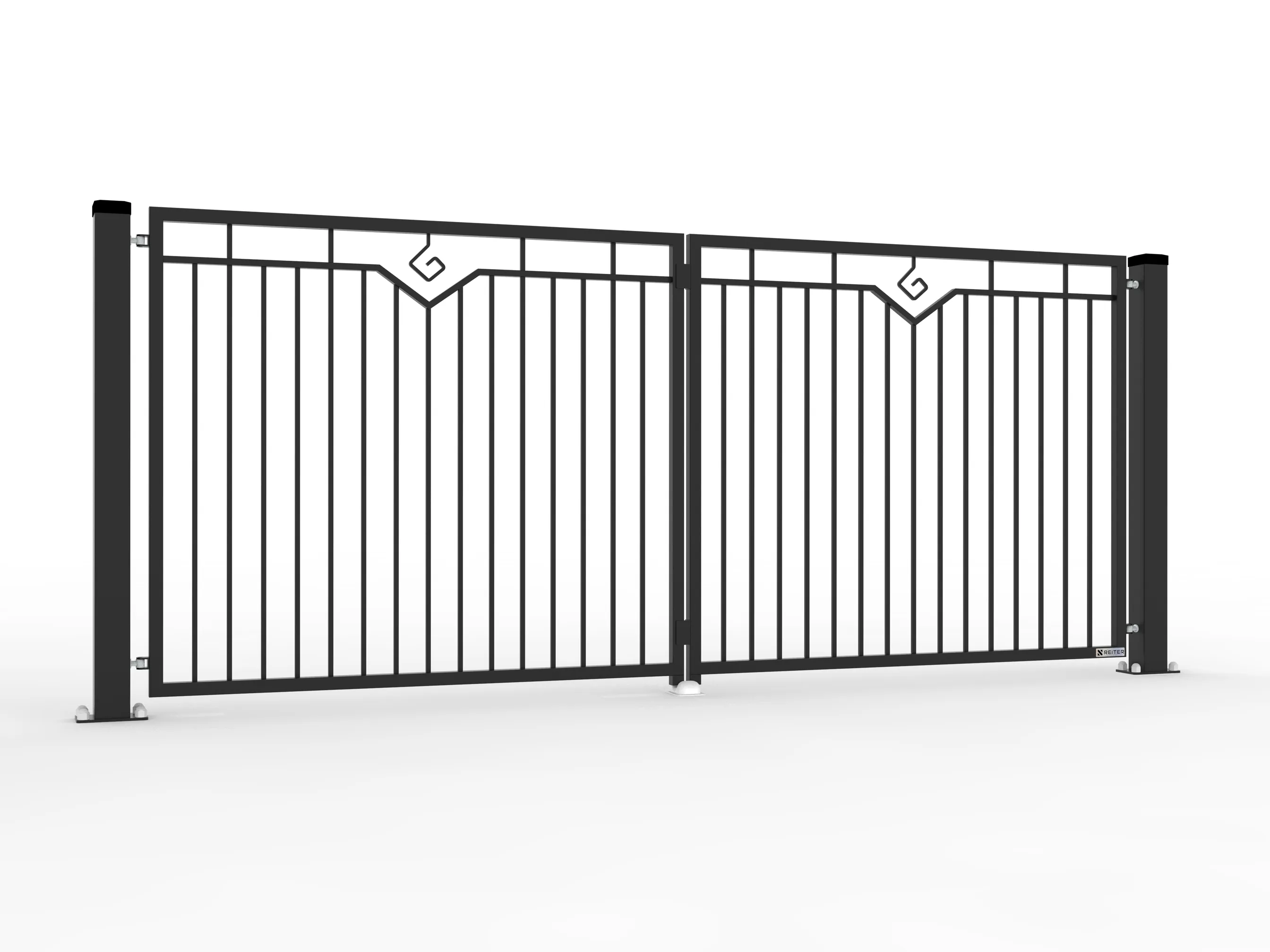 Model S - Brama dwuskrzydłowa na wymiar