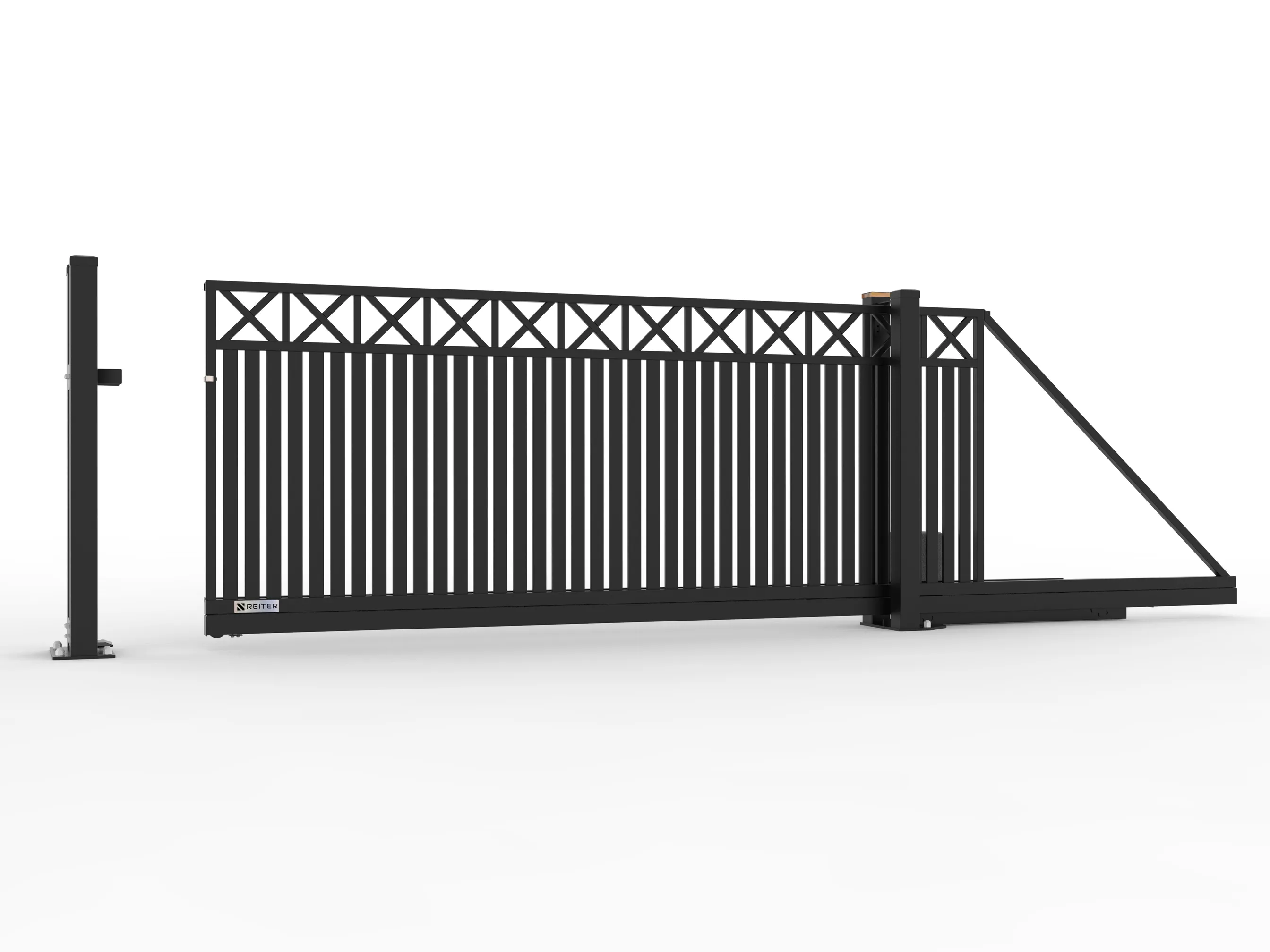 Model X - Brama przesuwna na wymiar